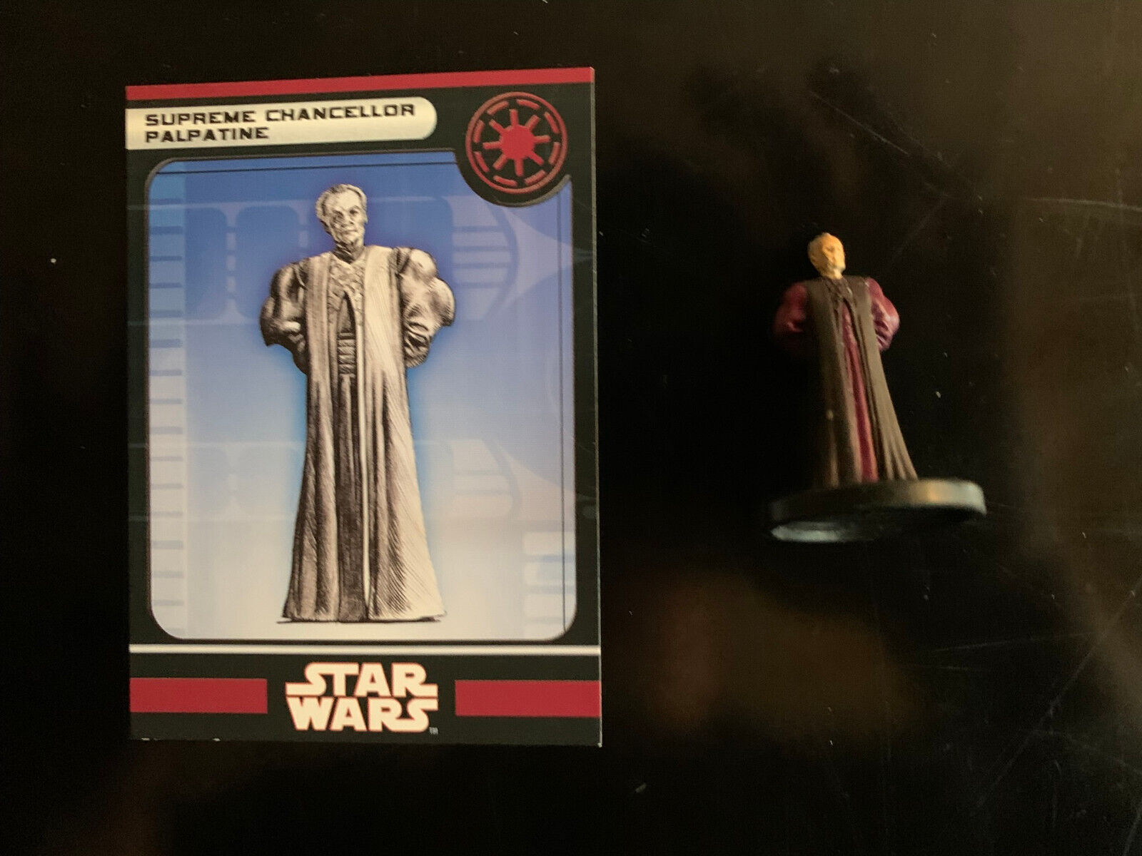 Star Wars Miniatures - Supreme Chancellor Palpatine w/Card - KotOR 29/60 - R