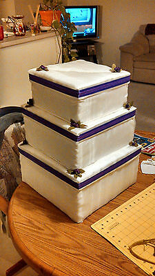 Custom Made Tiered Wedding Cake Card Boxes