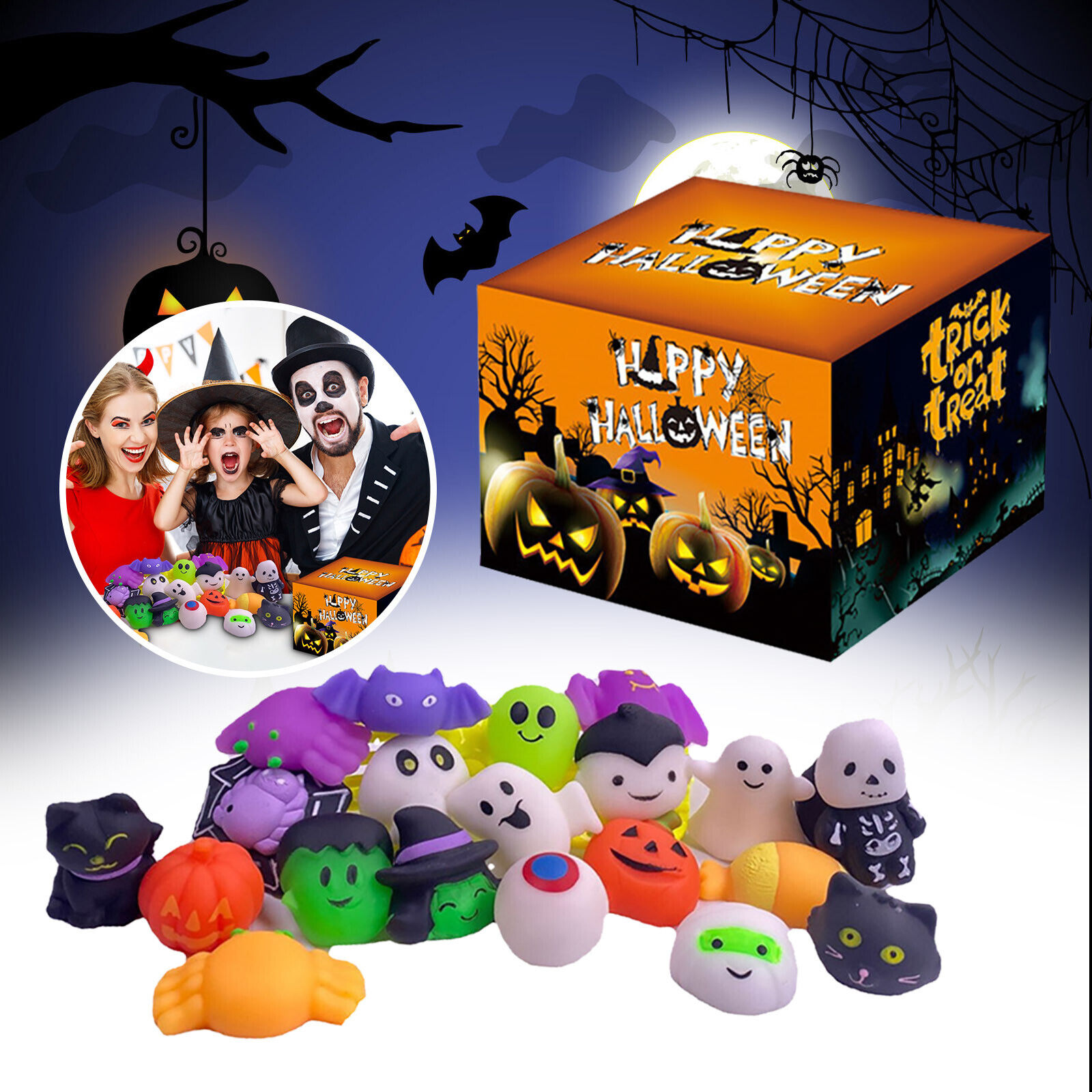 48Pcs Halloween Educational Toy Package Toy Gift Box To Reduce Stress And Anti