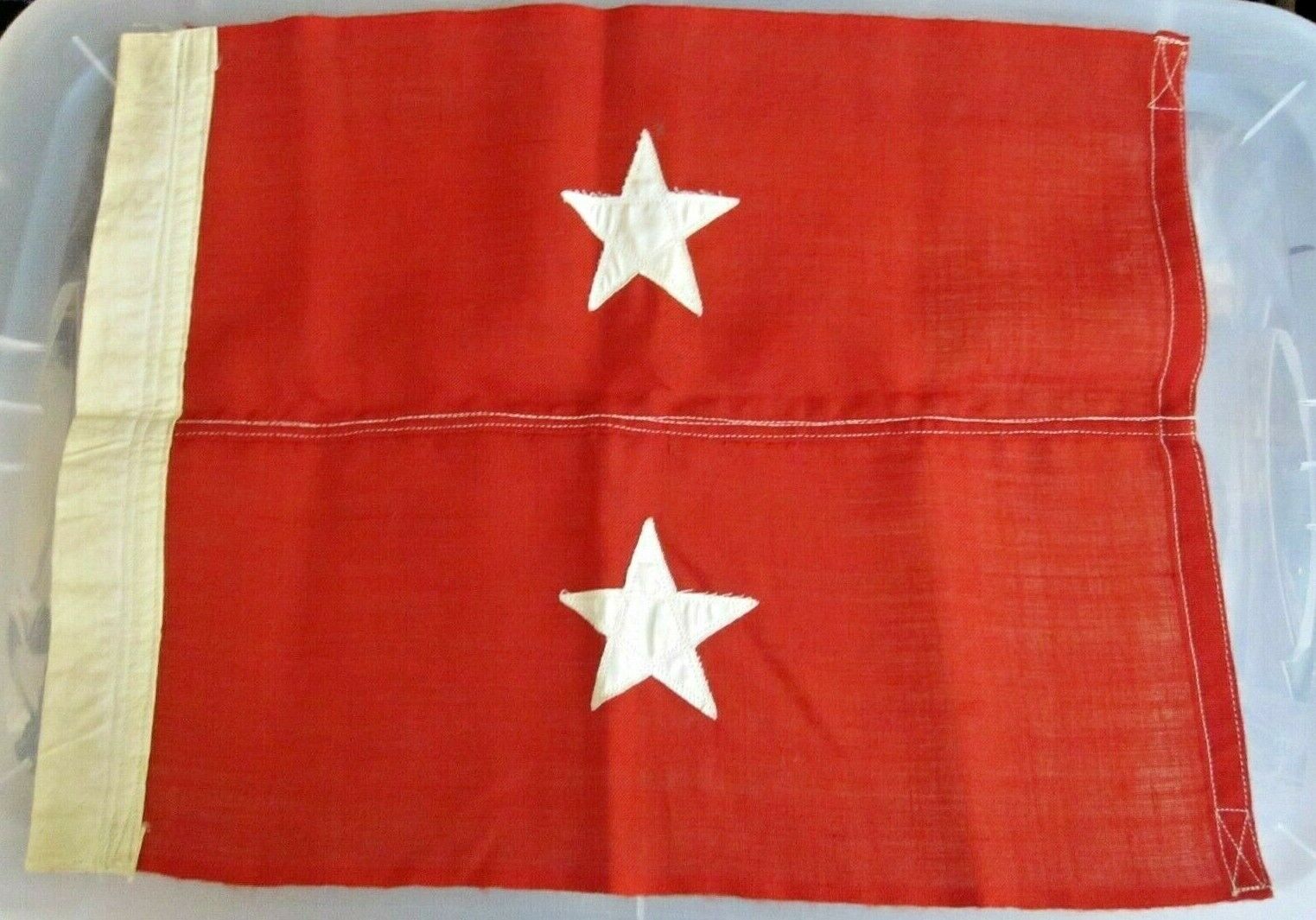 Id'd 2 Star Army Major General Flag To Usmc Maj. Gen. Fred. S. Robillard