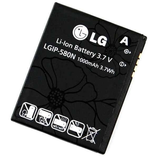 100% Original Internal Battery Accumulator 1000mAh LGIP-580N LG GT400 Viewty