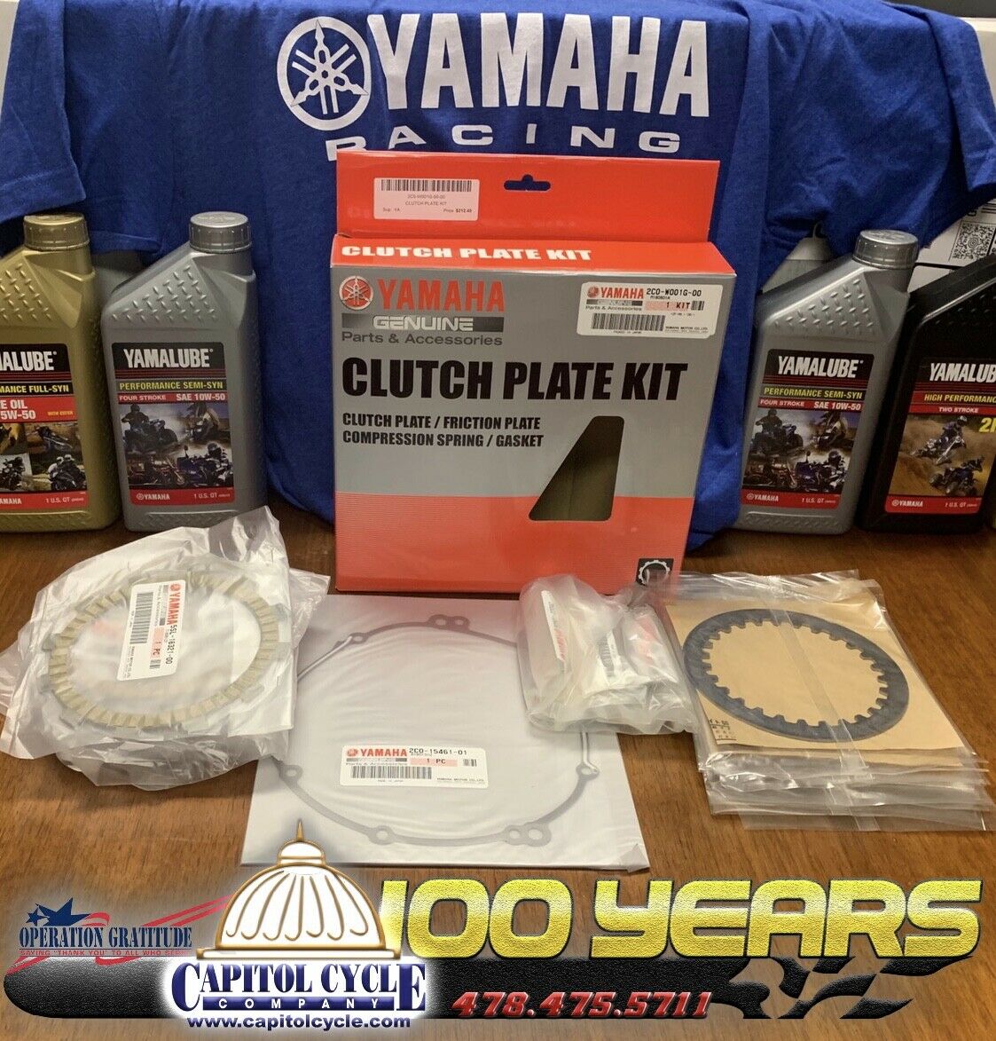 2c0-w001g-00-00 Oem Yamaha 06-20 Yzf R6 Clutch Plate Kit W/springs & Gaskets