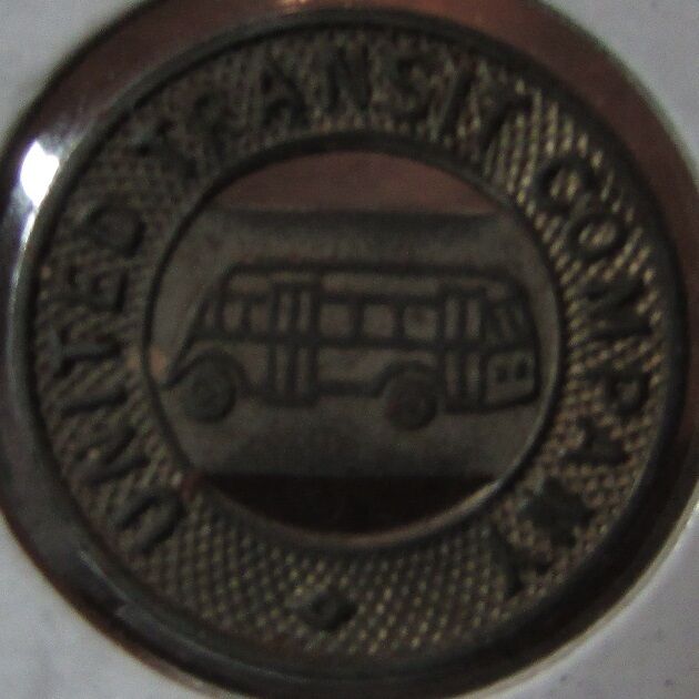 1944 United Transit Company Missoula, Mt Bus Token - Montana