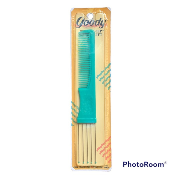 Vintage 1989 Goody Comfor-Tip Comb & Lift in Green